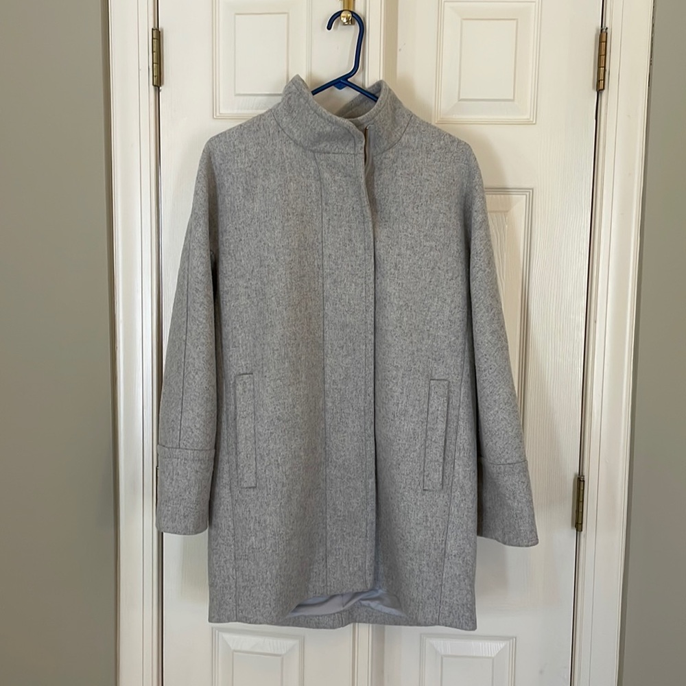 J. Crew Factory gray city coat. Size 6
